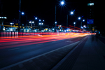 夜晚灯光道路