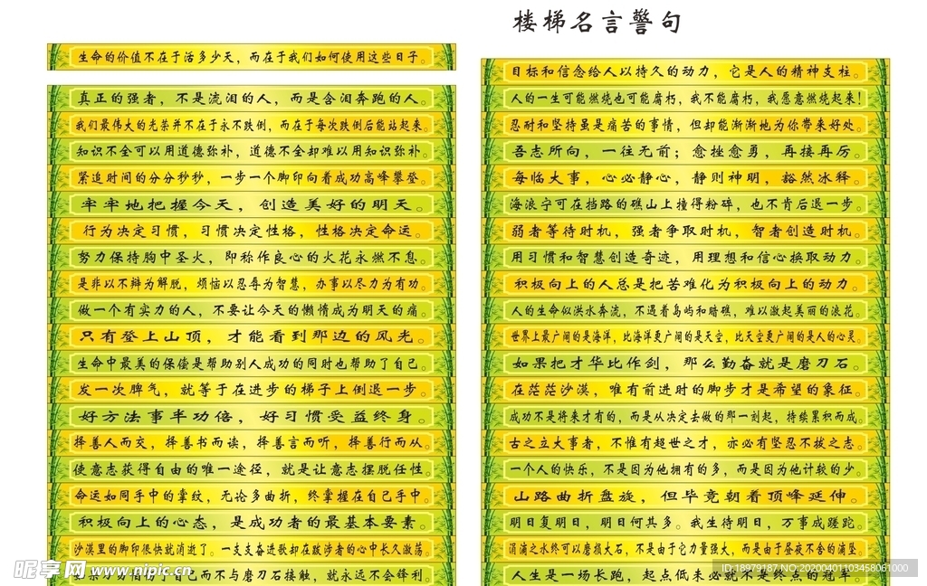 校园楼梯条