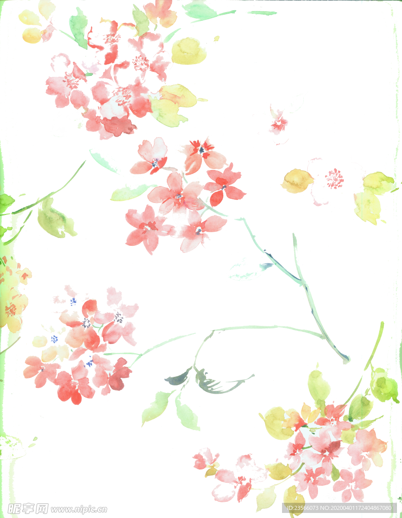 樱花创意绘画图案