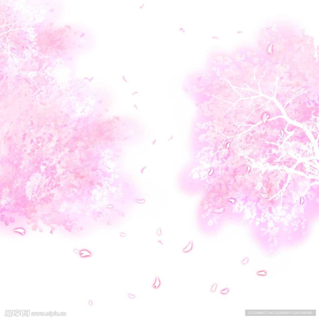 樱花创意绘画图案