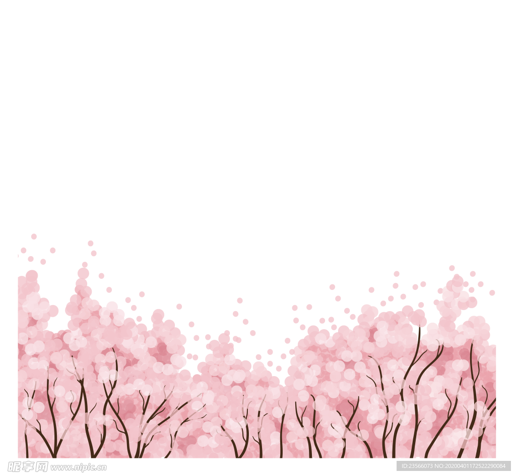樱花创意绘画图案
