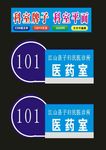 科室牌绿色医院门诊科室