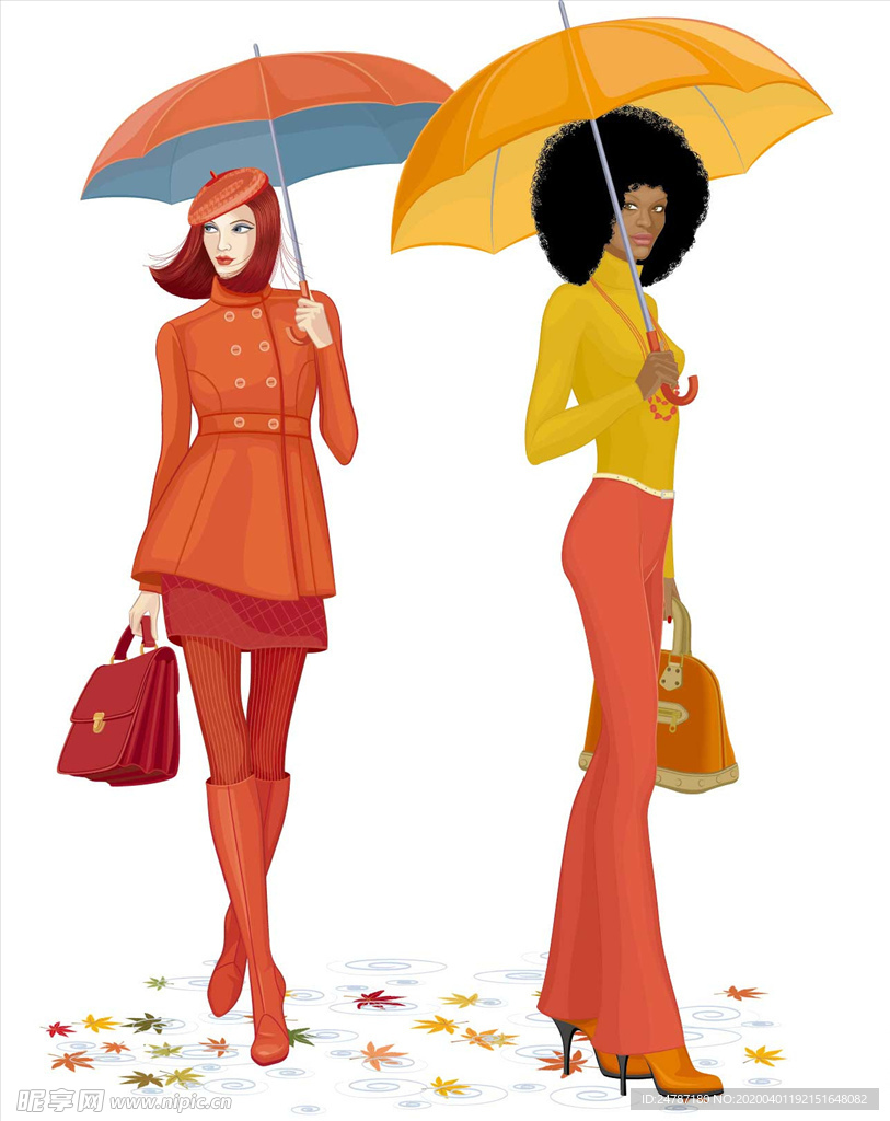 撑雨伞女人