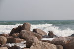 礁石海浪