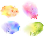 手绘花边底纹
