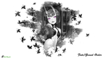 彩色动漫人物插画背景