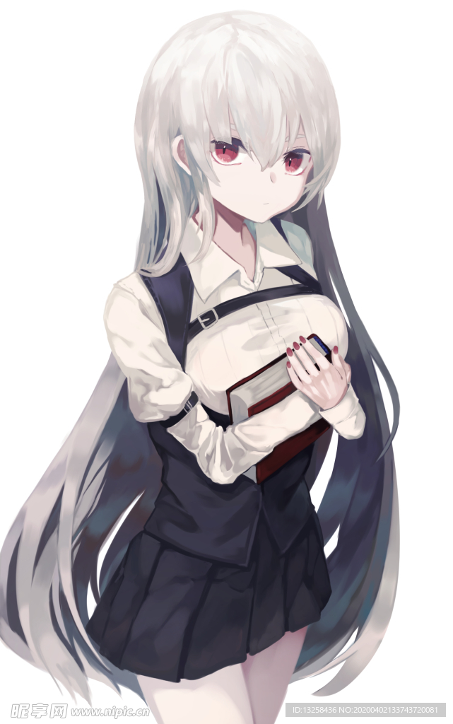 彩色动漫人物插画背景