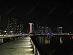 城市夜景 道路 高楼大厦