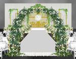 白绿色婚礼设计