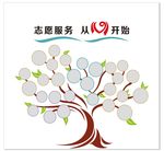 志愿服务 从心开始文化墙