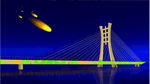 大桥 跨海大桥 手绘大桥 矢量