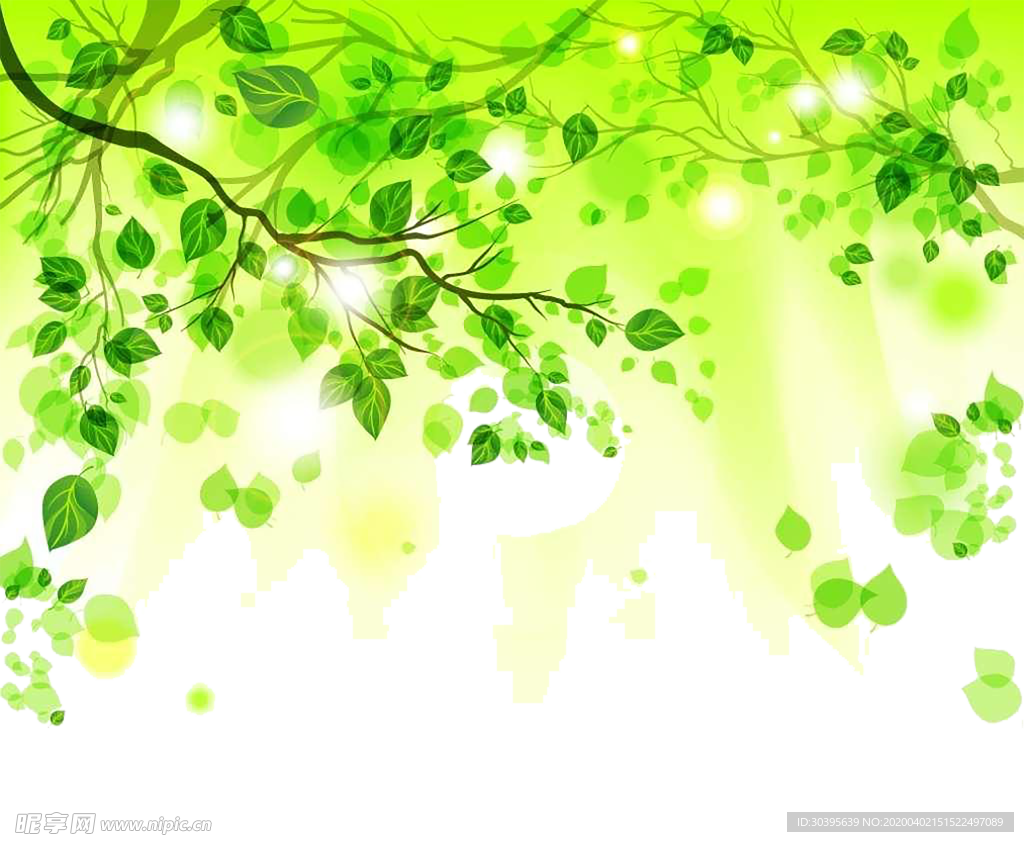 绿色背景