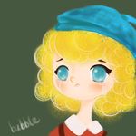 手绘卡通小女孩