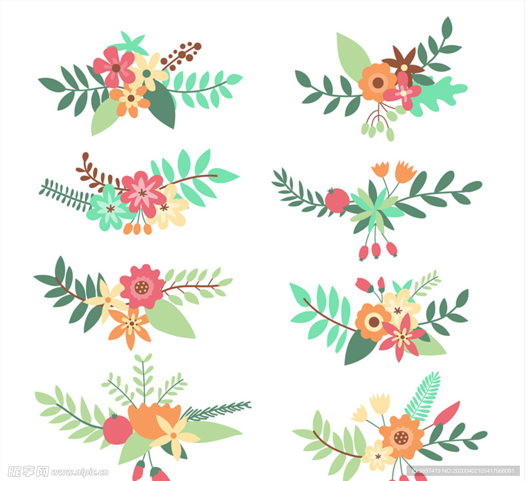 手绘花朵花纹