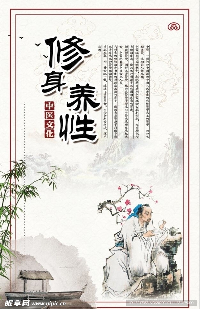 中医形象展板