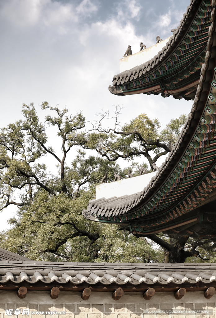 中式传统建筑风景