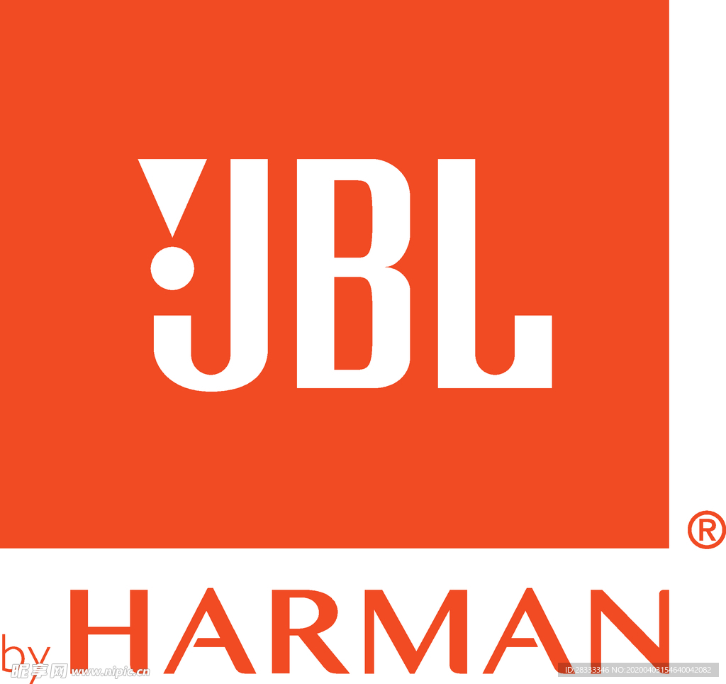 jbl标志橙色底白字