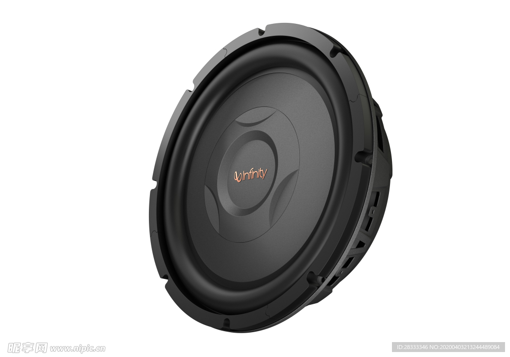 汽车加装音响扬声器低音喇叭侧面