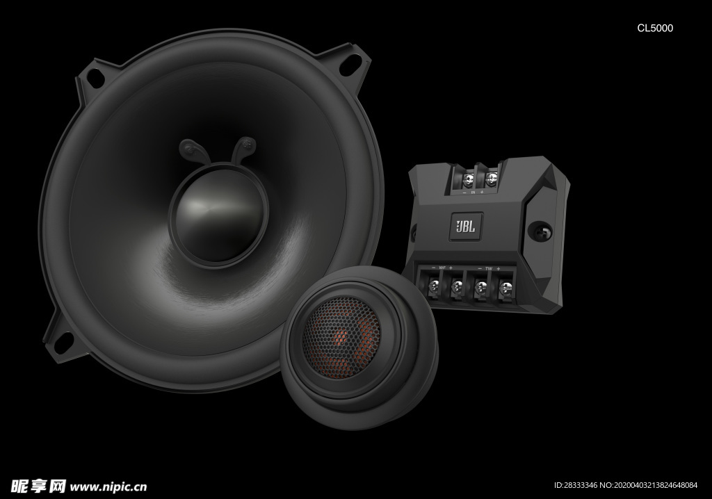汽车加装音响扬声器低音喇叭