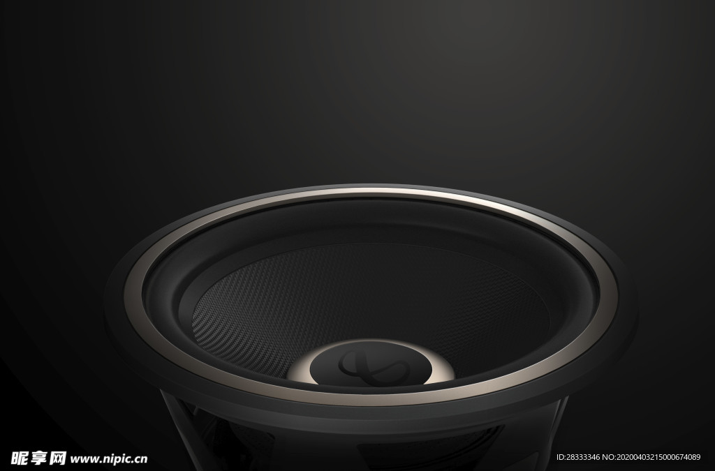 汽车加装音响扬声器低音喇叭外观
