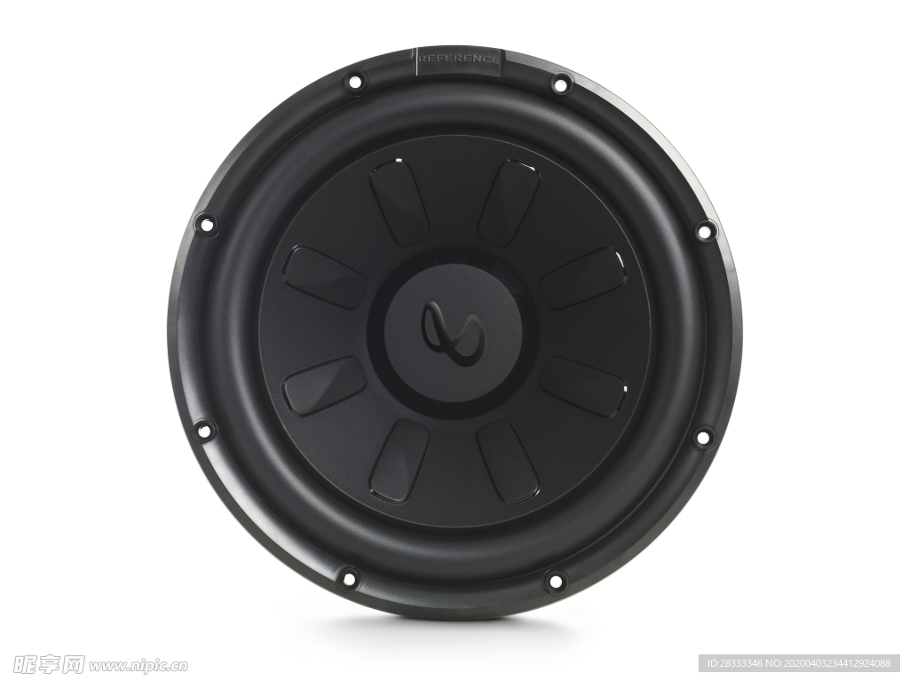 汽车加装音响扬声器低音喇叭正面