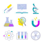 矢量卡通科学实验