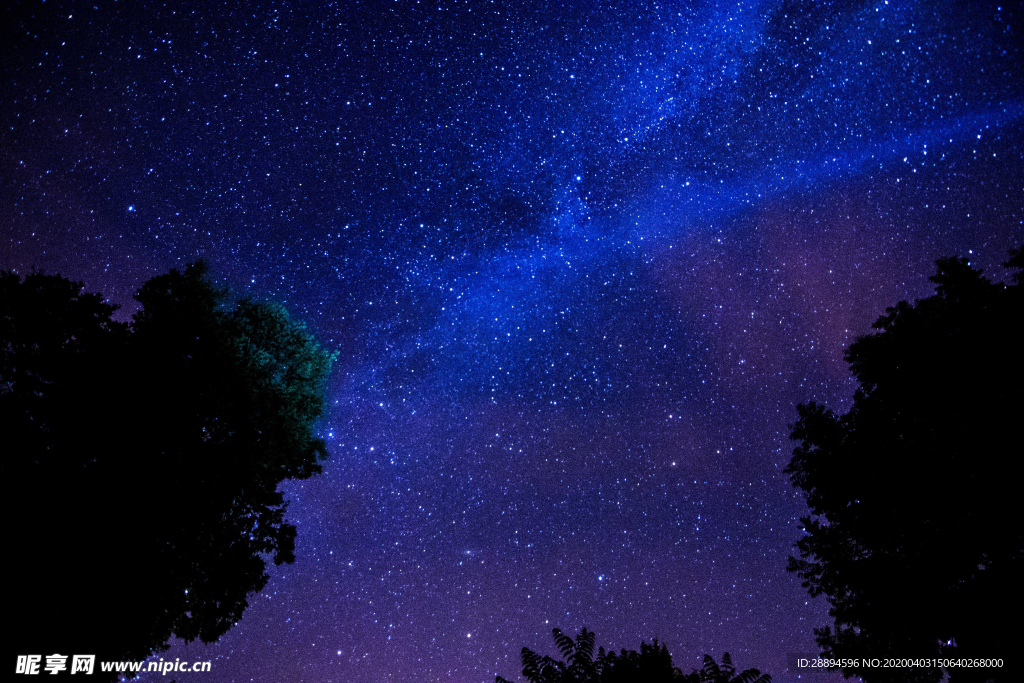 夜晚天空的星星