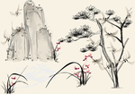 水墨画