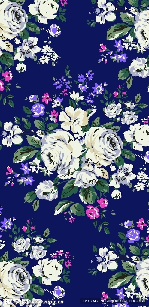 矢量 花纹 图案 花朵 彩色
