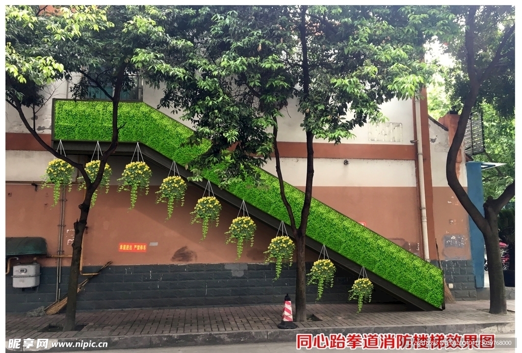 消防楼梯效果图