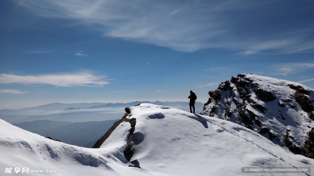 雪 山 冰 天 自然 景观 冬