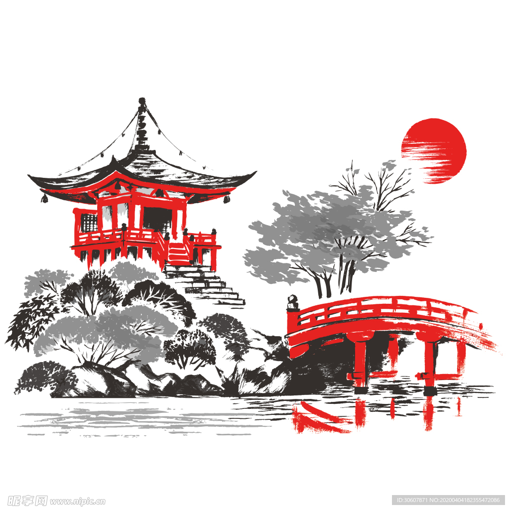 水墨画