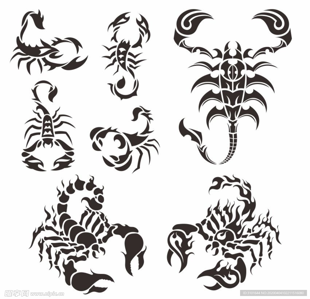 蝎子图案手绘练习|插画|创作习作|虫大虫 - 原创作品 - 站酷 (ZCOOL)
