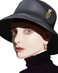 戴帽子的女生