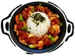 鸡肉拌饭