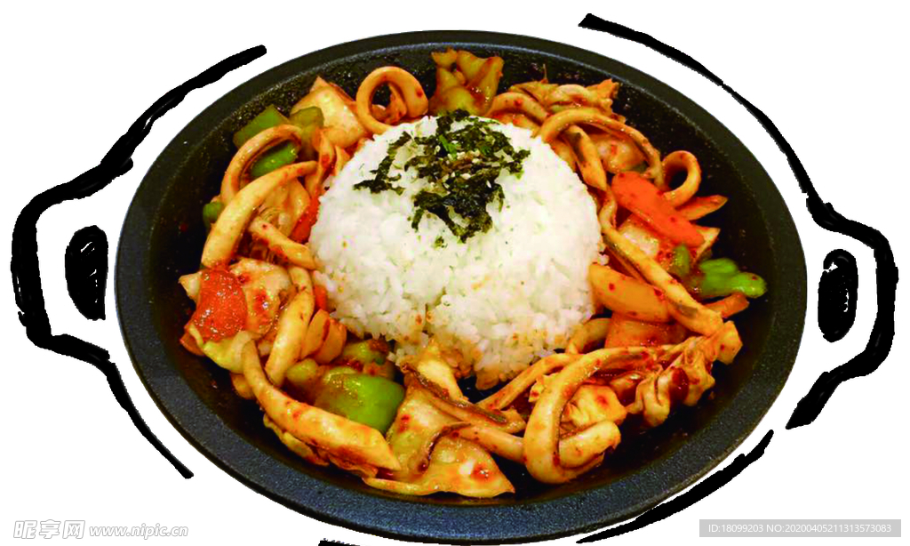 鱿鱼拌饭