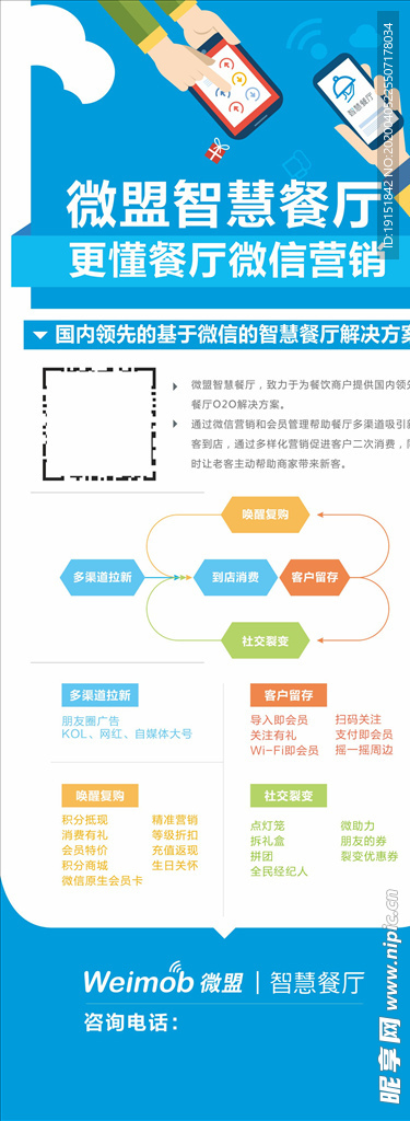 智慧餐厅展架