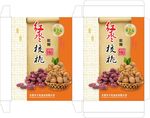红枣核桃软糖包装展开图