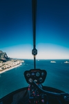 直升机视角的海洋风景