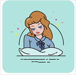 AI插画小姑娘