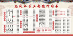 面馆价目表