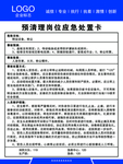 预清理岗位应急处置卡