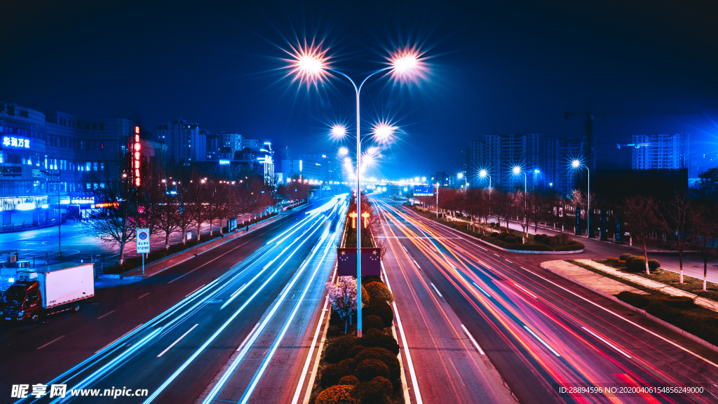 道路夜景