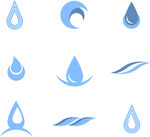 创意水滴形状组合设计