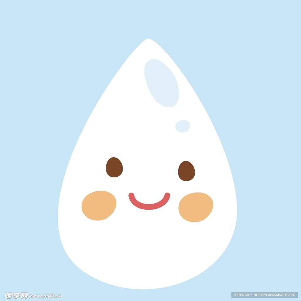 卡通水滴