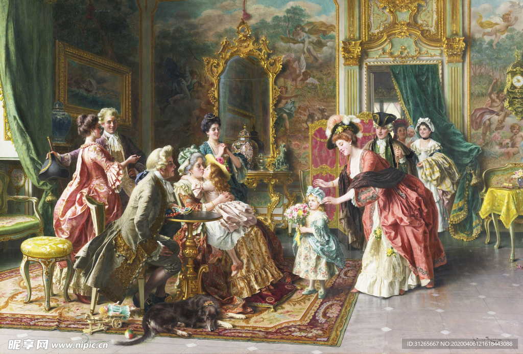 欧式宫廷油画