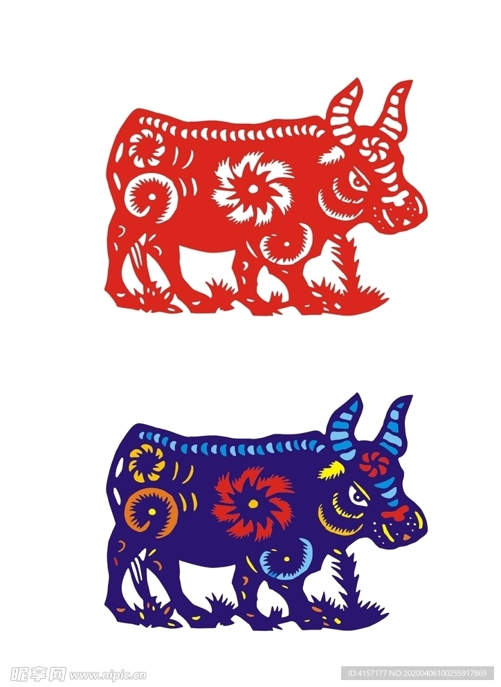 牛剪纸