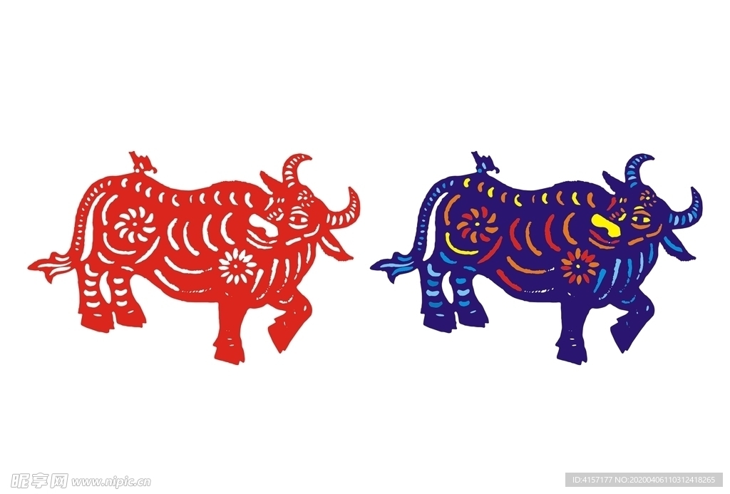 牛剪纸