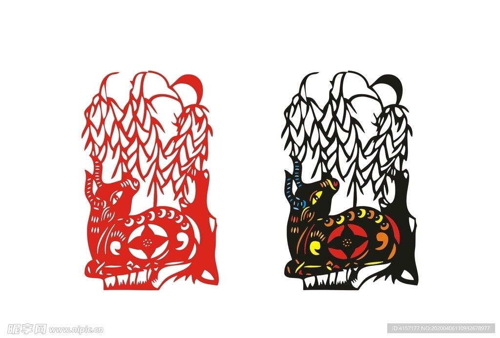 牛剪纸