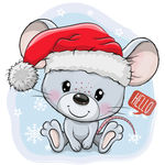 卡通圣诞 老鼠
